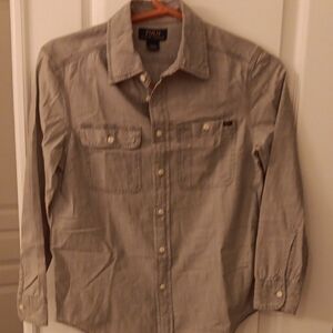 Polo by Ralph Lauren Gray Button Down Shirt Classic Design